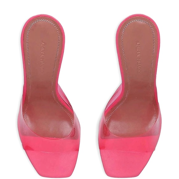 Amina Muaddi Lupita PVC Sandals Size 40 IT - Picture 5 of 7
